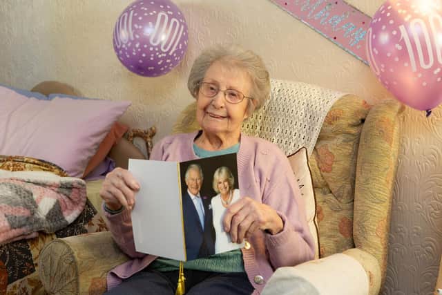 Dorothy Crowther celebrates her 100th Birthday at her home in Liversedge.