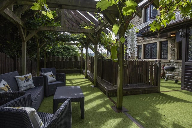 One of the garden zones, ideal for entertaining.