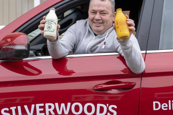 Andrew Silverwood, owner of Silverwood's Dairy, is giving free milk to residents in Ossett, Horbury and Earlsheaton.