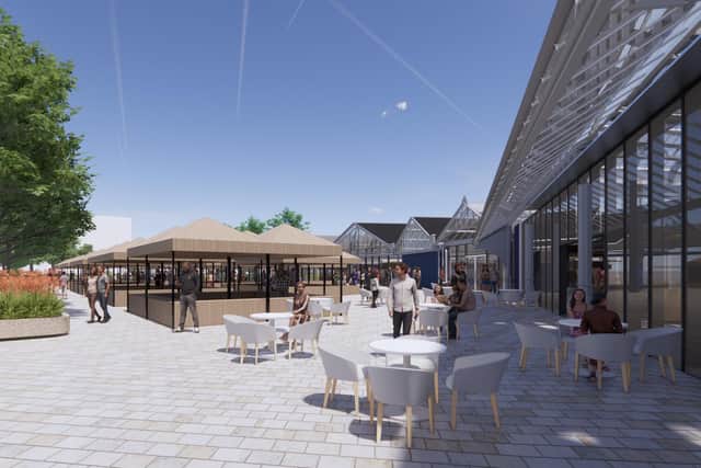 Artist's impression of how the new Dewsbury Market will look
