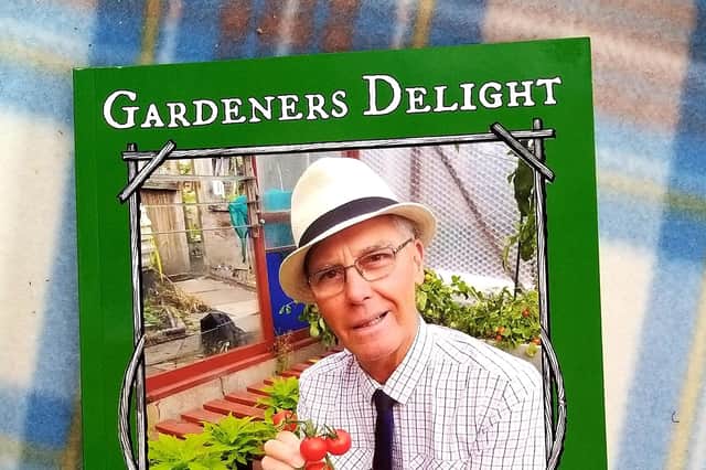 Peter Fawcett on the cover of his book Gardeners Delight