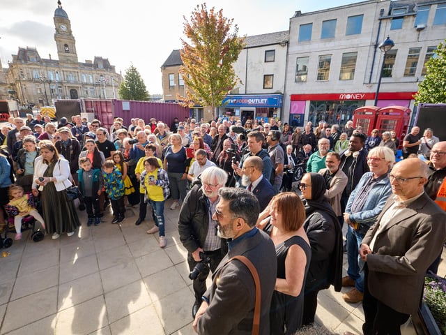 Crowds flocked to Dewsbury for the re-opening.
