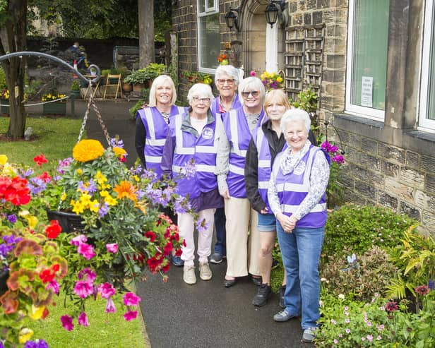 Mirfield in Bloom at Mirfield Community Centre after hosting judges from Yorkshire In Bloom. From left: Gillian Young, Ruth Edwards, Barbara Clough, Christine Sykes, Claire Welch and Sue Bevan.