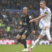 Sean Longstaff had several strikes without joy in Leeds United's game against Tottenham.