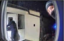 CCTV image of the burglary in Liversedge.