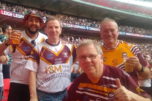 Batley fans soaking up the atmosphere in the famous stadium