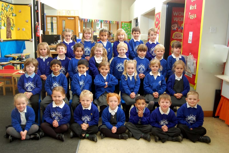 Norristhorpe Junior and Infant School new starters  in October 2012. Mrs Lockwood and Mrs Hardisty's Class.