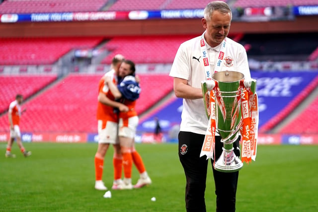 Kenny Dougall scored twice as Blackpool came from a goal down to beat Lincoln City in the play-off final at Wembley. Critchley celebrated a promotion in his first full season in charge with the 4,000 Pool fans.