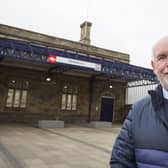Kirklees Council’s cabinet member for transport and Dewsbury East councillor Eric Firth outside Dewsbury Train Station.