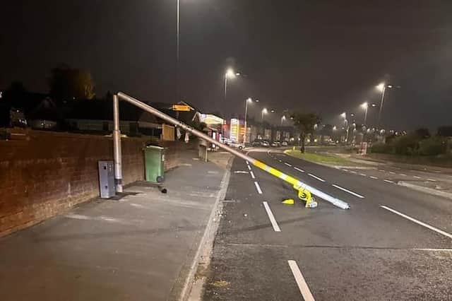 Police were called to Leeds Road in Dewsbury, just after 9pm last night (Monday, October 23) to reports of men on a quad bike causing damage to two speed cameras, with one falling into the road. (Photo credit: Daniel France)