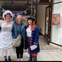 Cast members of Dewsbury Arts Group’s latest show - a panto version of Treasure Island - took to their very own one-off pop-up box office in the newly-refurbished Dewsbury Arcade where they sold tickets, chatted with members of the public and posed for photos.