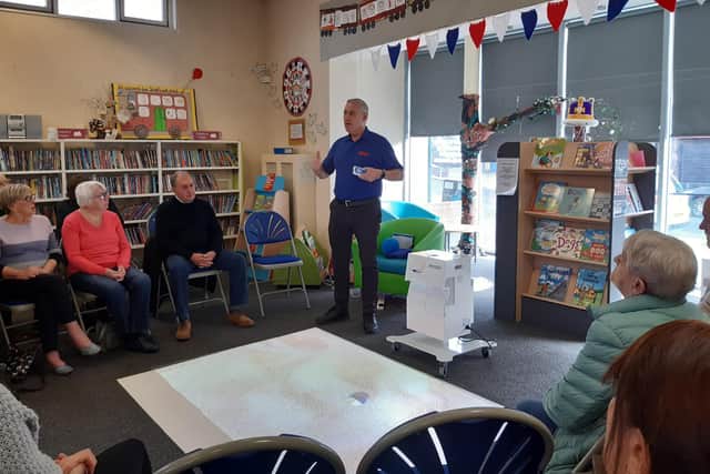 Kevin Riley led the demonstration and training session at Birstall Library.