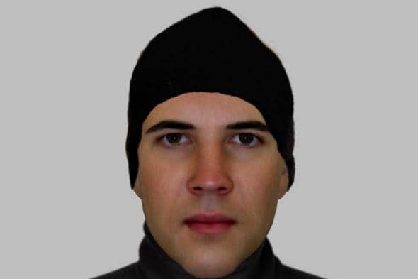 Police investigating a burglary in Cleckheaton have released an e-fit image of the suspect.