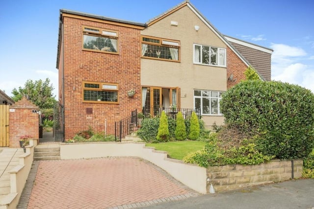 This property on Ebor Gardens, Mirfield, is on sale with Whitegates for offers in the region of £295,000.