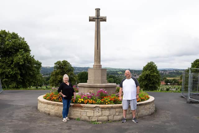 Christine Leeman and Simon Roadnight, of the New Friends of Dewsbury Cemetery.