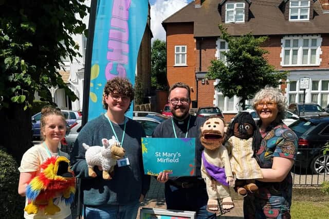 Revd Graeme Blackwell and team preparing to launch Bubble Church