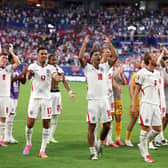England players applaud fans after the 2-1 victory against Norway in the FIFA World Cup 2026 quarter final at Miami Stadium on Saturday, July 11. Photo by Dan Mullan/Getty Images