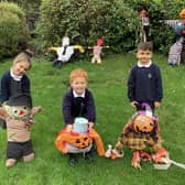 Pupils at Hanging Heaton CE (VC) Junior and Infant School took part in a Scarecrow Festival this week