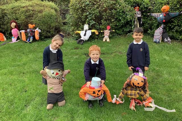 Pupils at Hanging Heaton CE (VC) Junior and Infant School took part in a Scarecrow Festival this week