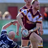 Josh Woods gets Batley Bulldogs attacking in their narrow defeat against Featherstone Rovers. Picture: Paul Butterfield