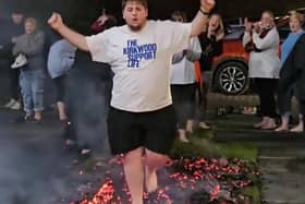 Steven Downes, The Kirkwood’s Media and Marketing Officer, was one of over 30 brave people to complete the firewalk challenge and raise over £7,000 for the charity.