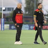 Dewsbury Rams’ head coach Liam Finn, left, has said that his table-topping players ‘deserve’ a weekend off from action.(Photo credit: Thomas Fynn)