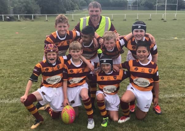 Dewsbury Moor Under-10s wore their new kit during their draw against Hemsworth Dragons, which has been supplied thanks to donations from Zucchinis, Nigel Preston and Craig White.