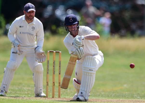 Nathan Rabnott made a top score of 60 which helped Moorlands record a 20-run victory over Armitage Bridge in the Drakes Huddersfield League Premiership last Saturday. Picture: Paul Butterfield.