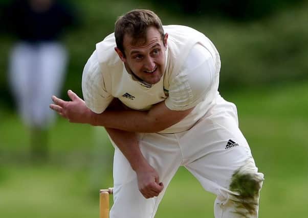 Chris Goodair was promoted from Hanging Heatons second team and went on to claim 3-28, including the key wicket of Gharib Nawaz to help his side defeat Hoylandswaine and reach the Heavy Woollen Cup final last Sunday.