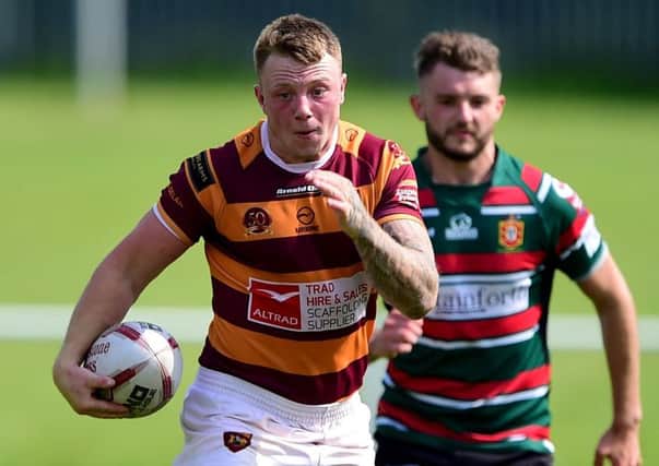 George Croisdale scored for Dewsbury Moor but couldnt prevent defeat to Askam last Saturday.