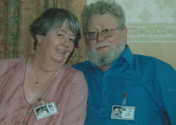 COUPLE: Jan Pickles with her husband Geoff. Tributes have been paid to Jan  who has died  aged 72.