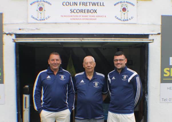 Colin Fretwell, with son Paul and grandson Tom, who have a long association with Mirfield Parish Cavaliers,