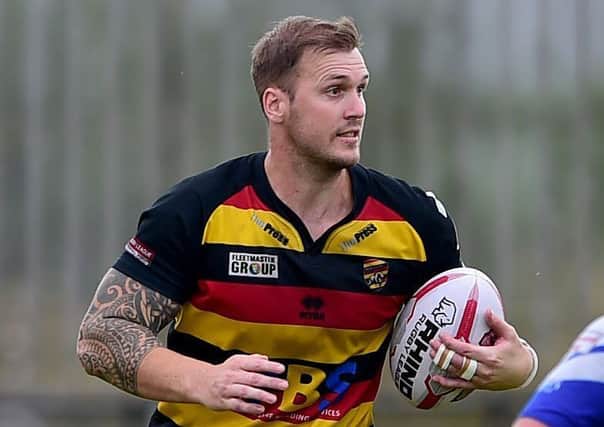 Lucas Walshaw has signed a contract extension that will keep him at Dewsbury Rams for the 2019 Championship season. Picture: Paul Butterfield