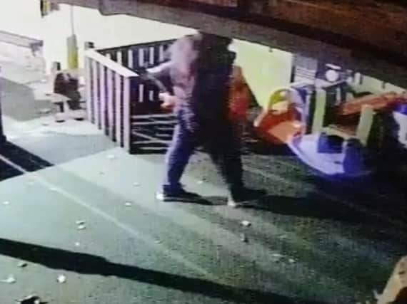 A man has been caught on CCTV stealing toys from a Dewsbury nursery.