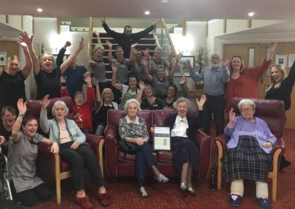 Great result: Ashworth Grange care home in Dewsbury celebrates a good CQC report.