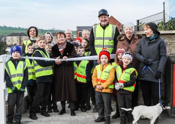 Official opening: The new ramp links St Pauls Lock with the Calder and Hebble Canal.