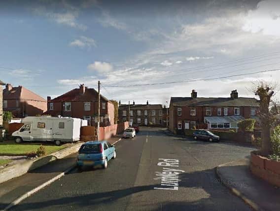 The robbery happened in Lumley Road, Dewsbury. Picture: Google