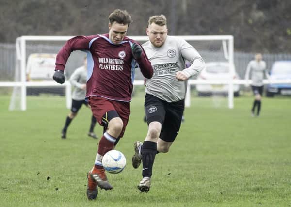 Paddy Sykes was among the Littletown goal scorers as they fought out a thrilling 5-5 draw away to Ryburn United in the West Riding County Amateur League Premier Division last Saturday. Picture: Allan McKenzie