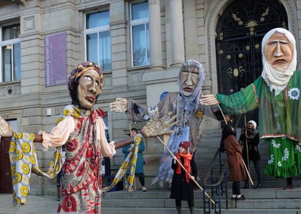 The Weeping Sisters were created in Dewsbury for Holocaust Memorial Day.