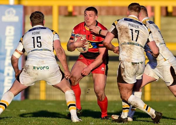 Chris Annakin featured for Dewsbury against York having joined the Rams on a one-month deal from Wakefield Trinity.