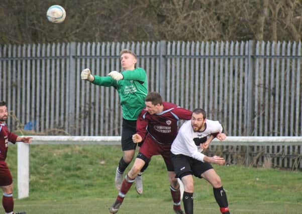 Littletown in action against Ryburn United at Beck Lane last Saturday. Picture: Chloe Feather