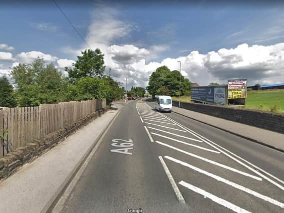 West Yorkshire Fire and Rescue Service were called to rescue a man from a collapsed wall on Leeds Road, Mirfield on Tuesday.