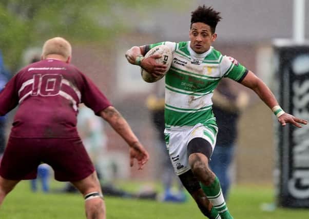 Danny Thomas scored a 57th minute try as Dewsbury Celtic defeated Leigh East in National Conference Division Three.