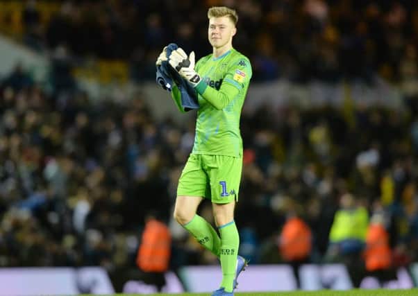 Bailey Peacock-Farrell, who is set to return to the starting line-up for Leeds United against Millwall with Kiko Casilla suspended.