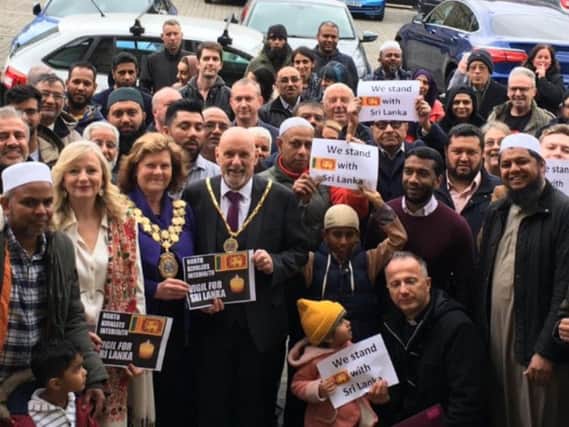 Batley folk from all walks of life joined to stand with Sri Lanka on Friday.