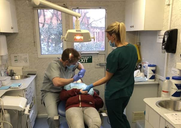 Dental Team: The charity Dentaid will be hosting three clinics in its mobile unit.
