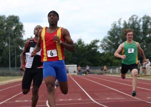 Spenborough AC sprinter Dominic Lamb ran the 100m in 10.81 seconds at the Northern Senior Championships.