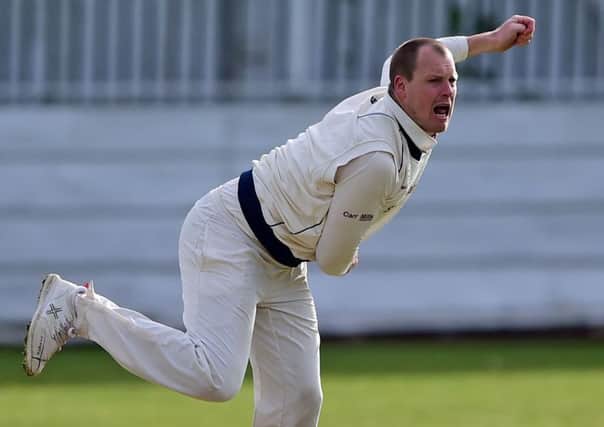 Nick Walker followed up his 72 not out by claiming 5-85 as Cleckheaton edged to a two-wicket win over Hanging Heaton in a thrilling Bradford Premier League clash last Saturday. Picture: Paul Butterfield