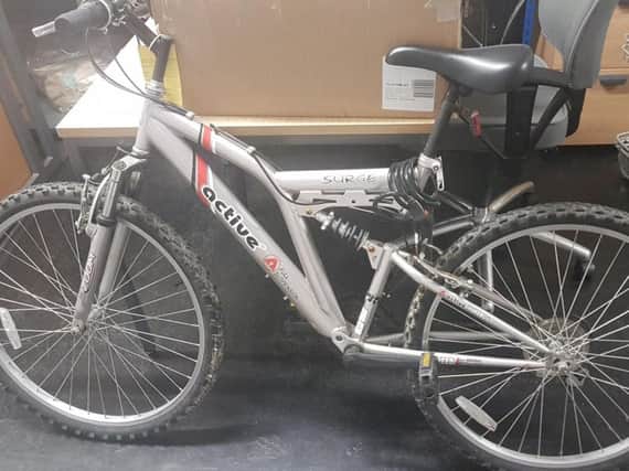 Police are trying to trace the owner of this mountain bike