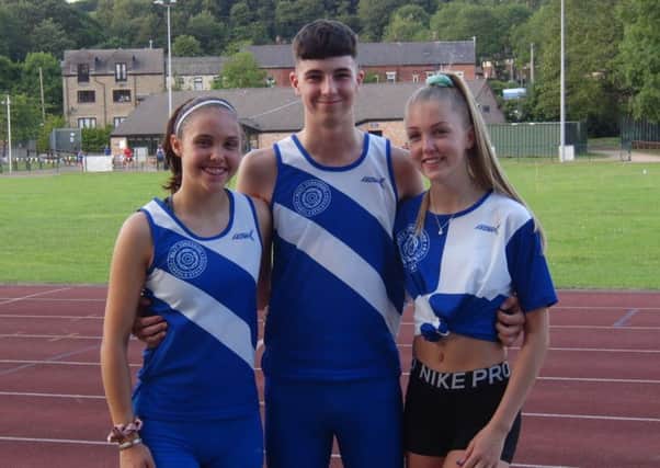 Spenborough AC members Natalie Groves, Bayleigh Lawton and Olivia Reah represented West Yirkshire at the National School Championships.